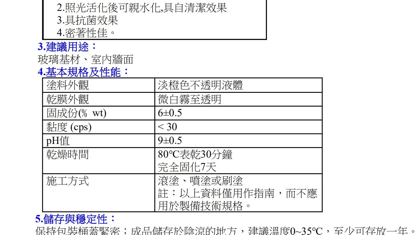 长兴水性光触媒树脂ETERCAT 2166