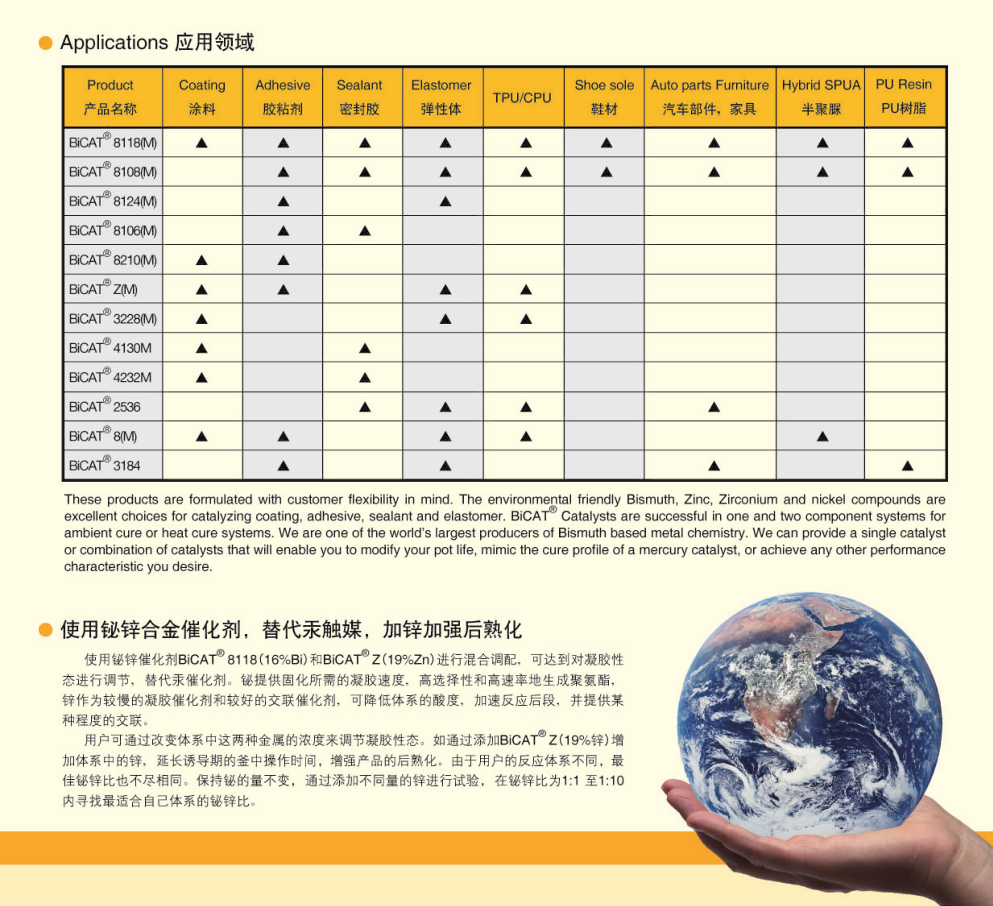 美国领先延迟催化剂BiCAT®2536