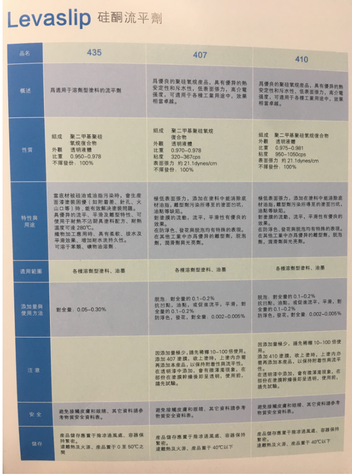 海明斯德谦硅酮流平剂407