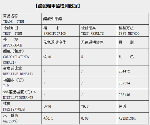 醋酸粗甲酯