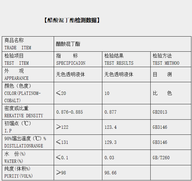 醋酸混丁酯